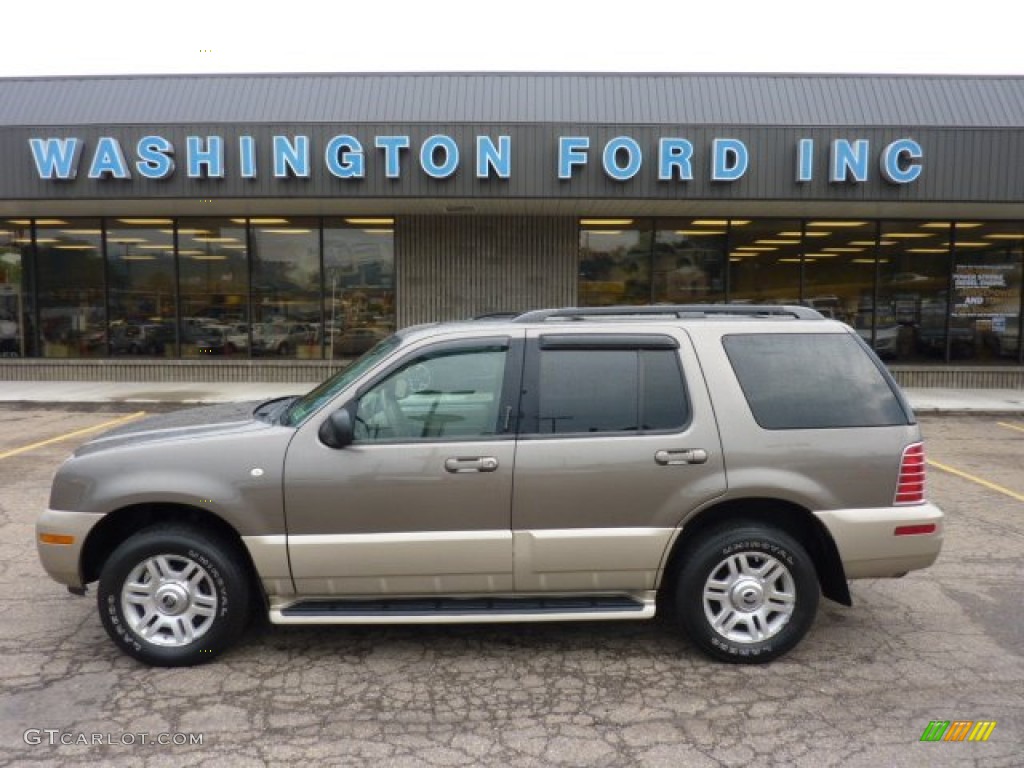 2004 Mountaineer V8 AWD - Mineral Gray Metallic / Medium Dark Parchment photo #1
