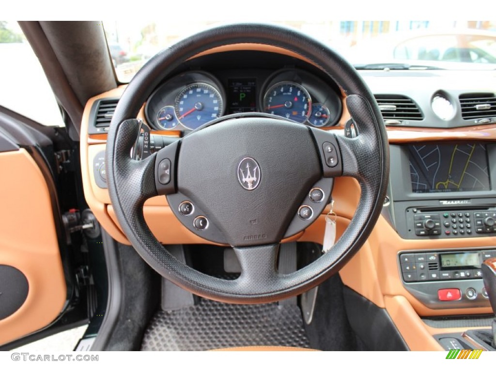 2009 Maserati GranTurismo Standard GranTurismo Model Cuoio Steering Wheel Photo #52527162