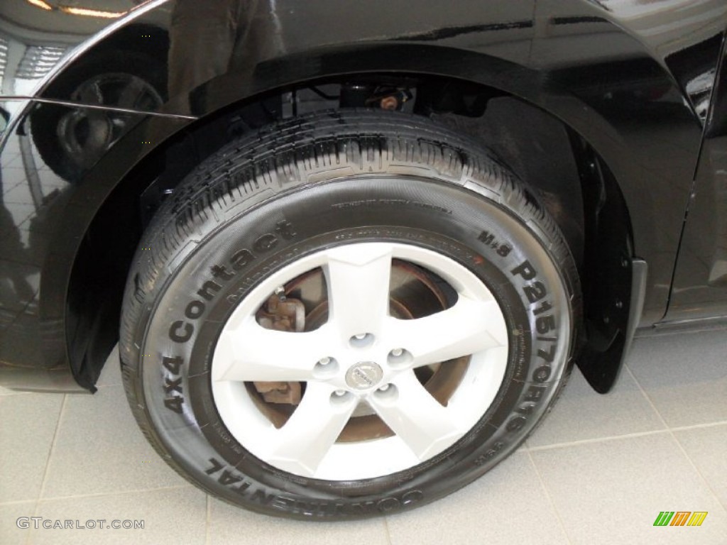 2010 Rogue S AWD - Wicked Black / Black photo #16