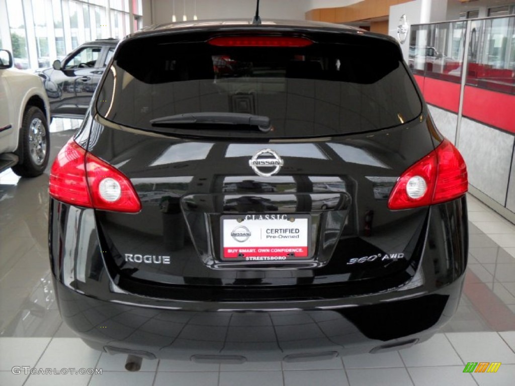 2010 Rogue S AWD - Wicked Black / Black photo #20