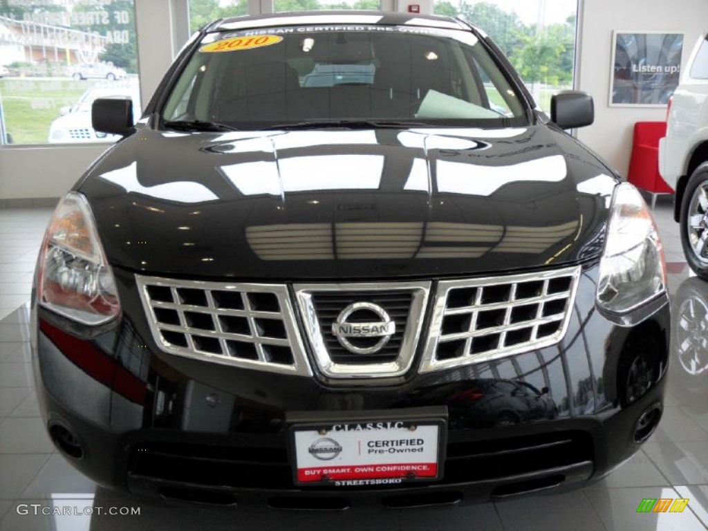 2010 Rogue S AWD - Wicked Black / Black photo #27