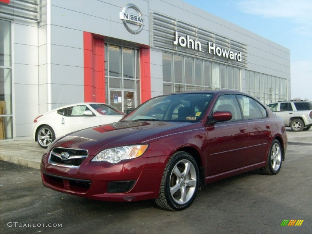 Ruby Red Pearl Subaru Legacy