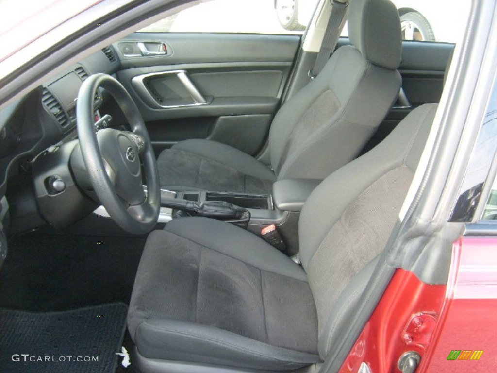 2009 Legacy 2.5i Sedan - Ruby Red Pearl / Off Black photo #3