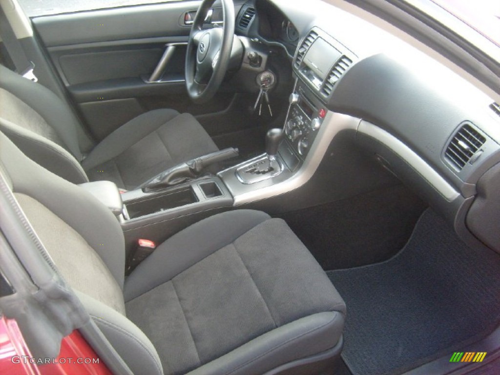 2009 Legacy 2.5i Sedan - Ruby Red Pearl / Off Black photo #6