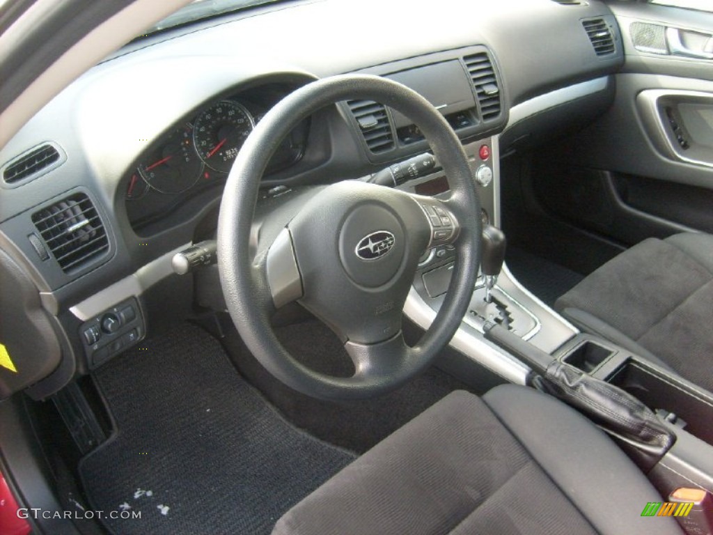 2009 Legacy 2.5i Sedan - Ruby Red Pearl / Off Black photo #14