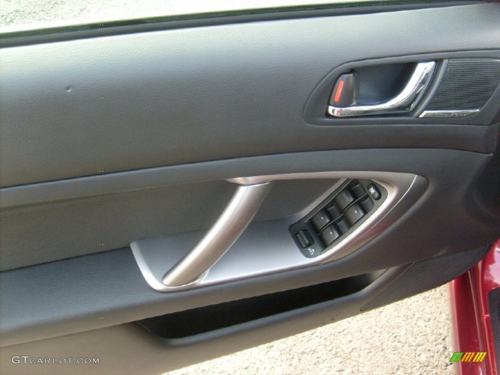 2009 Legacy 2.5i Sedan - Ruby Red Pearl / Off Black photo #15