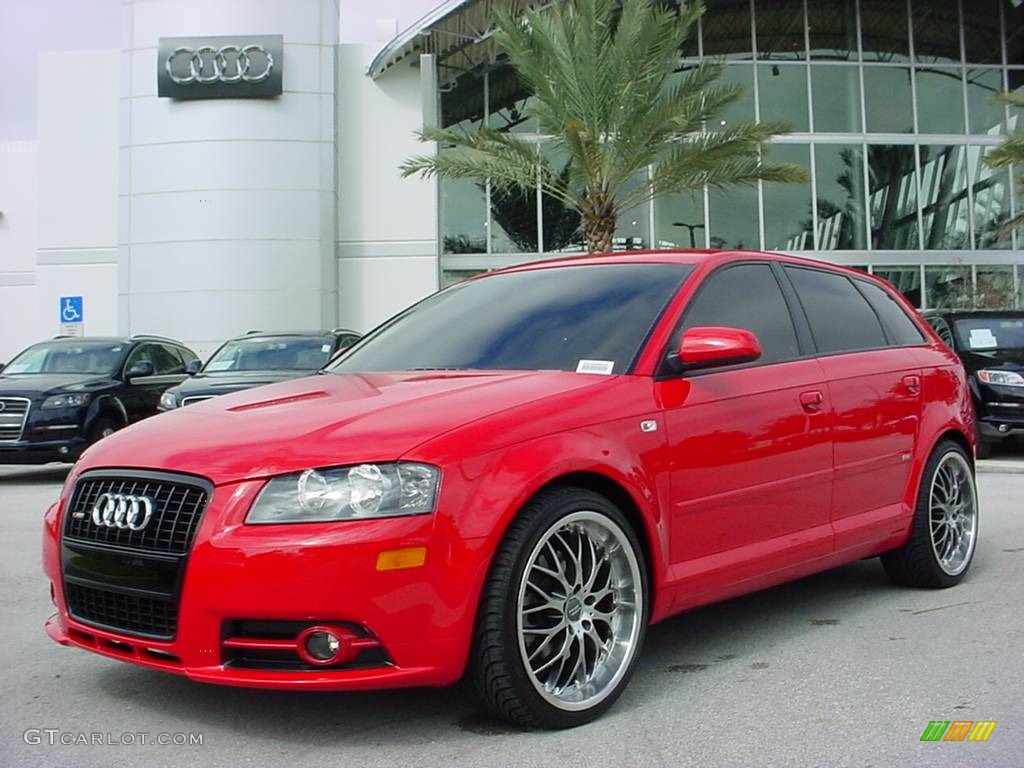 2008 A3 2.0T - Brilliant Red / Beige photo #1