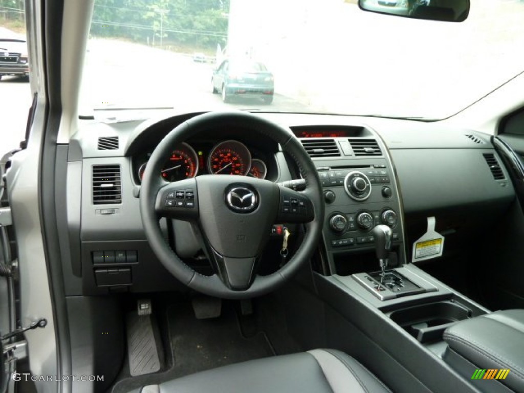 Black Interior 2011 Mazda CX-9 Touring AWD Photo #52531239