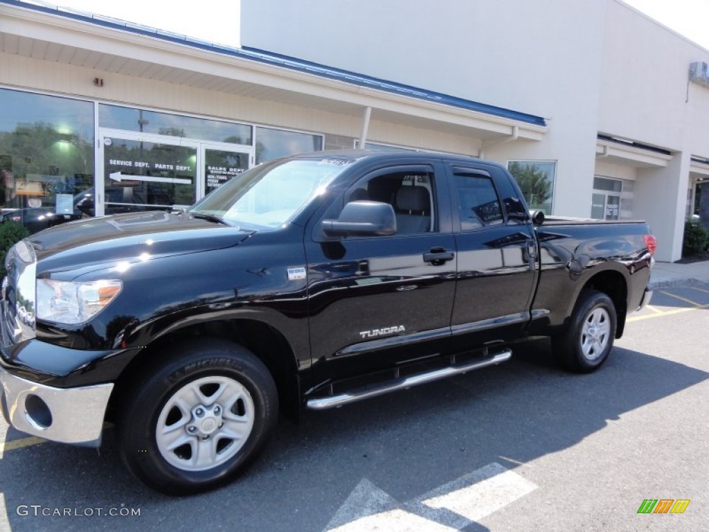 2008 Tundra Double Cab 4x4 - Black / Graphite Gray photo #2