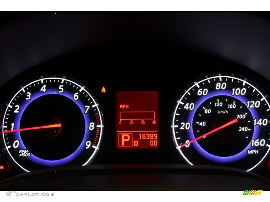 2009 Infiniti G 37 x S Sedan Gauges Photo #52532001