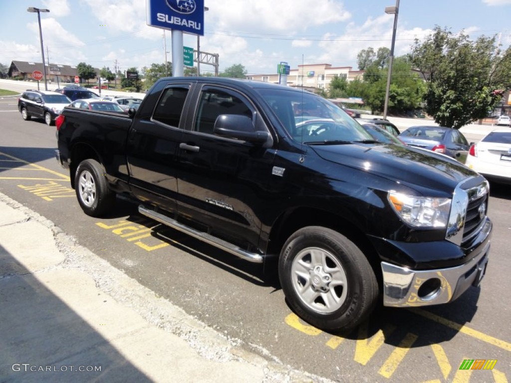 2008 Tundra Double Cab 4x4 - Black / Graphite Gray photo #10