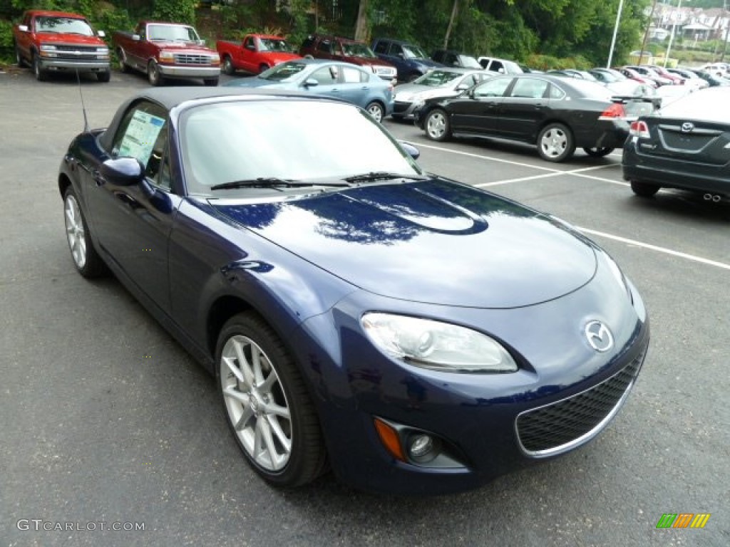 2011 MX-5 Miata Touring Roadster - Stormy Blue Mica / Black photo #6