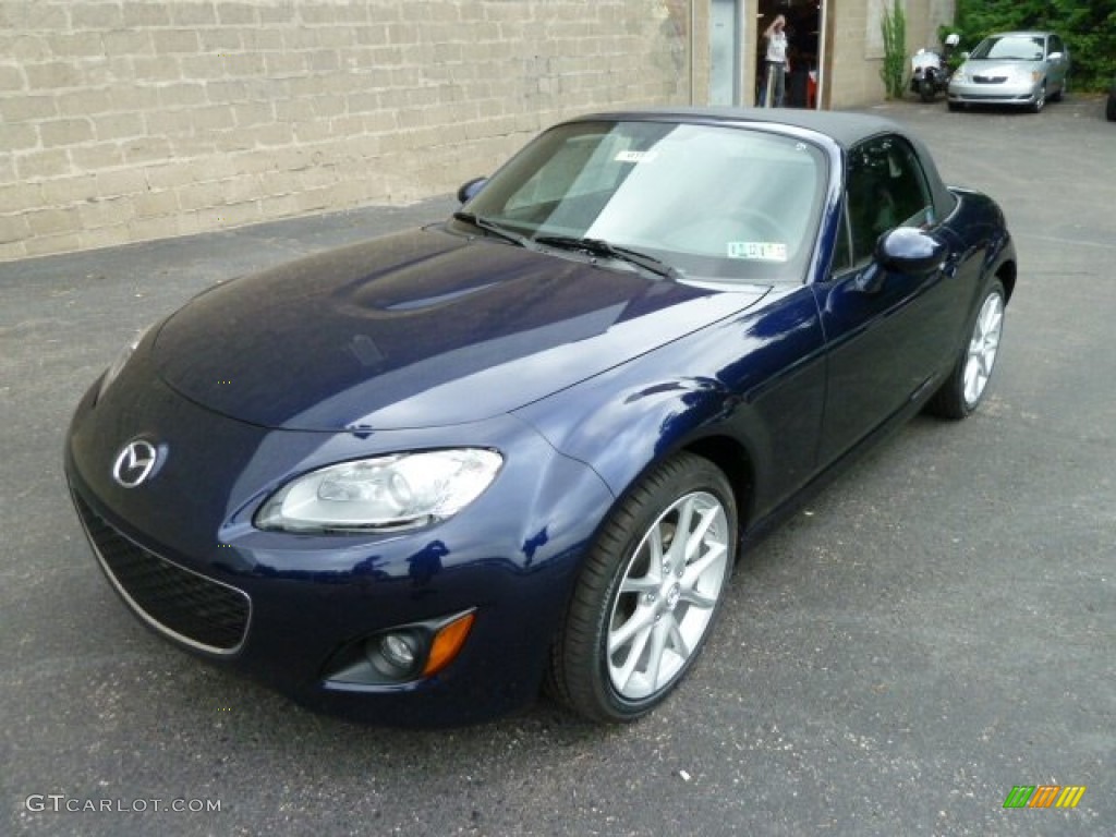 Stormy Blue Mica 2011 Mazda MX-5 Miata Touring Roadster Exterior Photo #52533486
