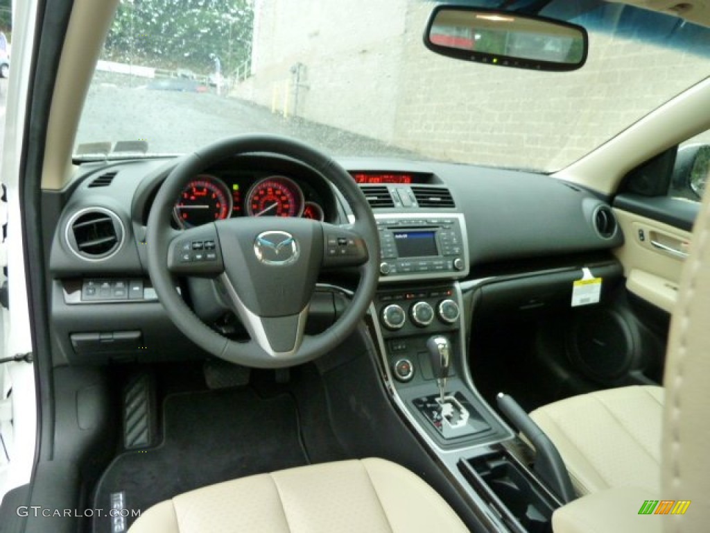 Beige Interior 2011 Mazda MAZDA6 i Grand Touring Sedan Photo #52534098