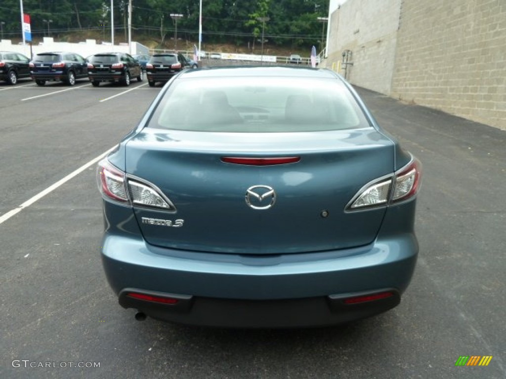 2011 MAZDA3 i Sport 4 Door - Gunmetal Blue Mica / Black photo #3