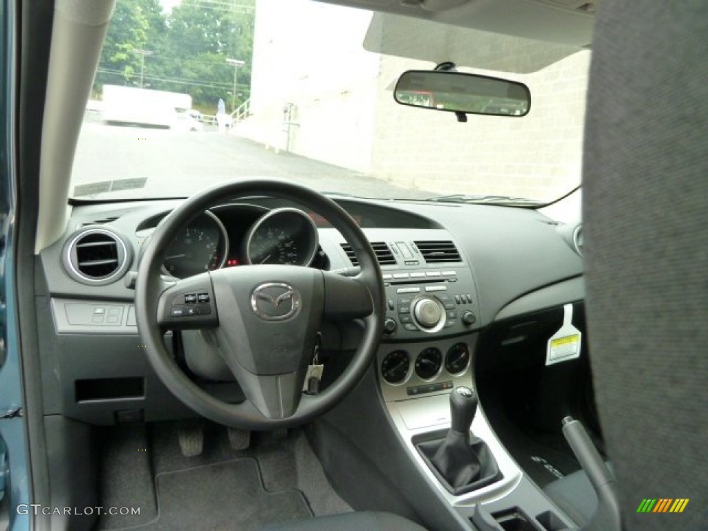 2011 MAZDA3 i Sport 4 Door - Gunmetal Blue Mica / Black photo #12