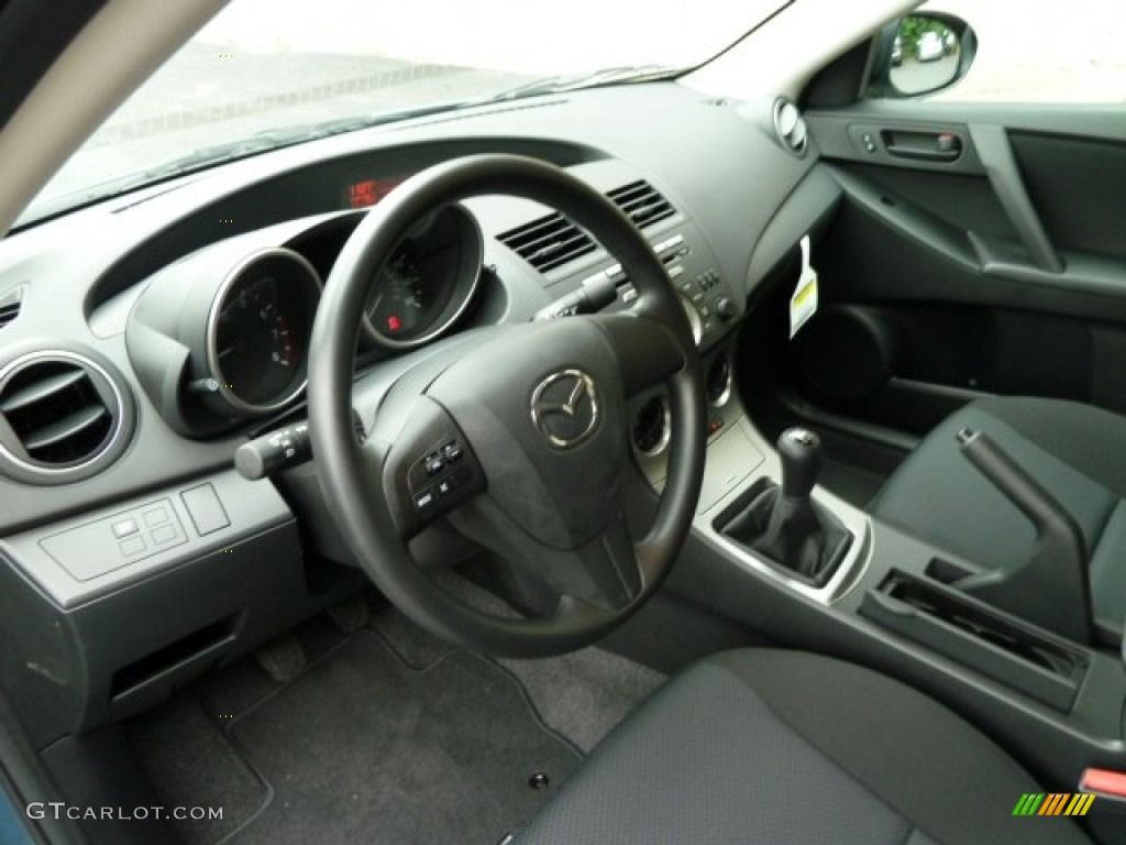 2011 MAZDA3 i Sport 4 Door - Gunmetal Blue Mica / Black photo #15