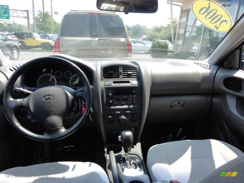 2004 Santa Fe GLS 4WD - Steel Blue / Gray photo #30