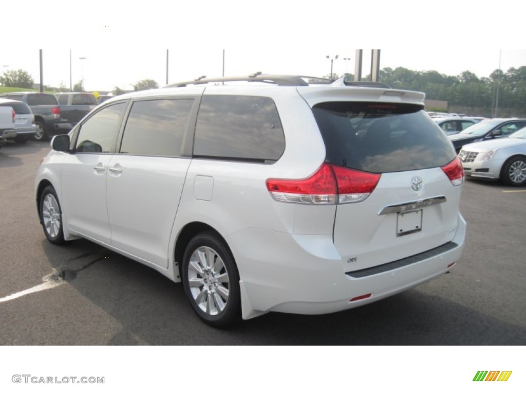 2011 Sienna Limited - Super White / Bisque photo #2