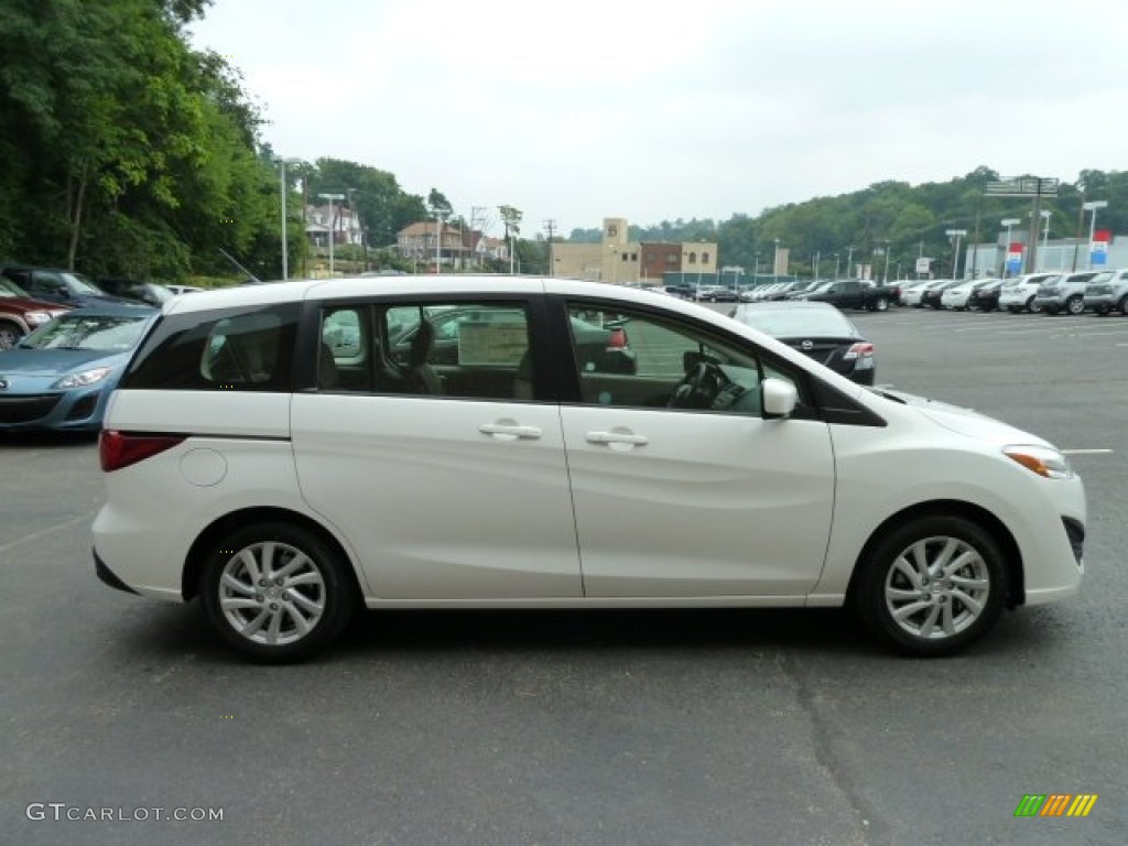 Crystal White Pearl Mica 2012 Mazda MAZDA5 Sport Exterior Photo #52537461