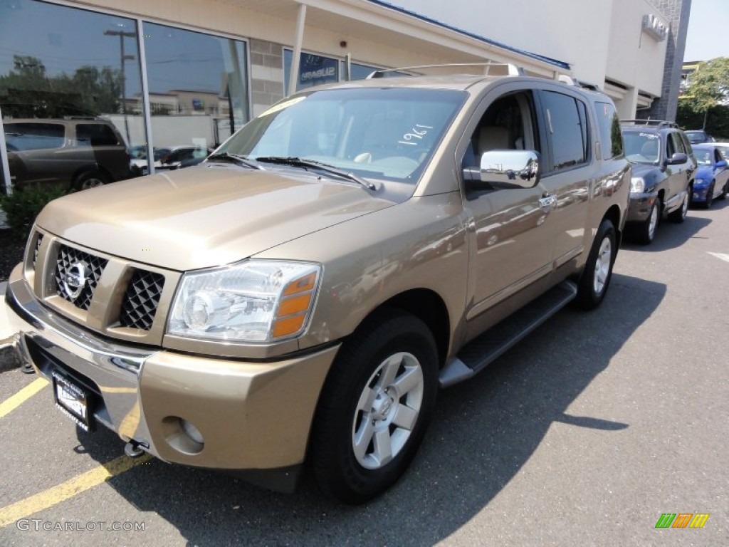 2004 Armada LE 4x4 - Sahara Gold Metallic / Sand photo #1