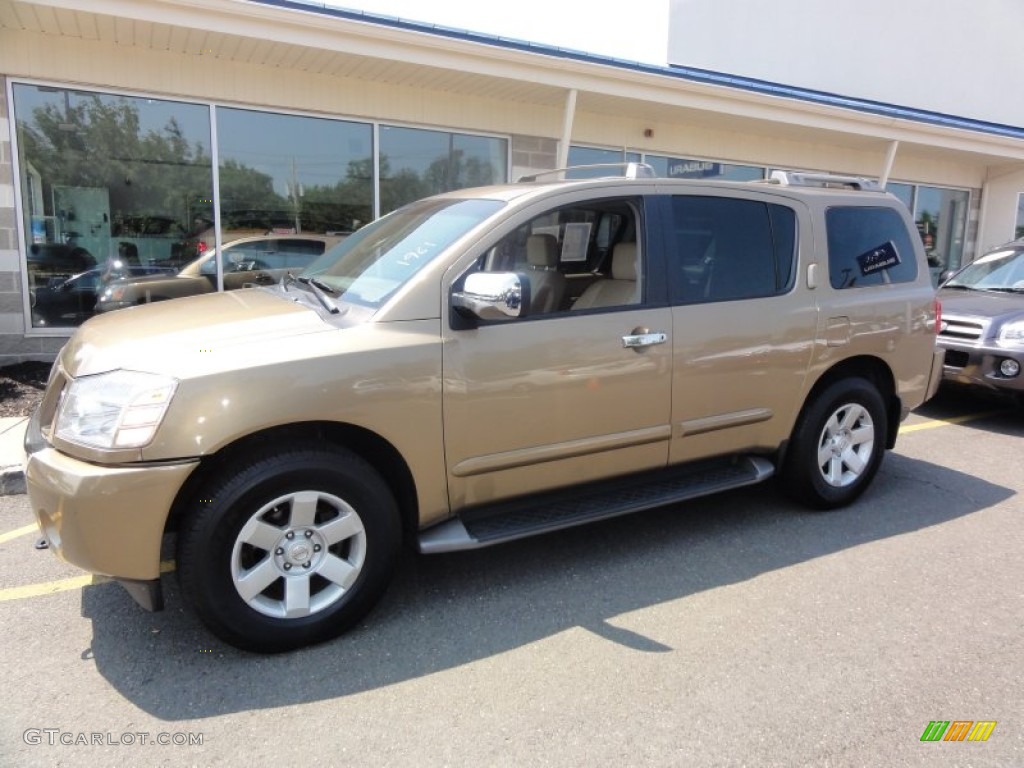 2004 Armada LE 4x4 - Sahara Gold Metallic / Sand photo #2