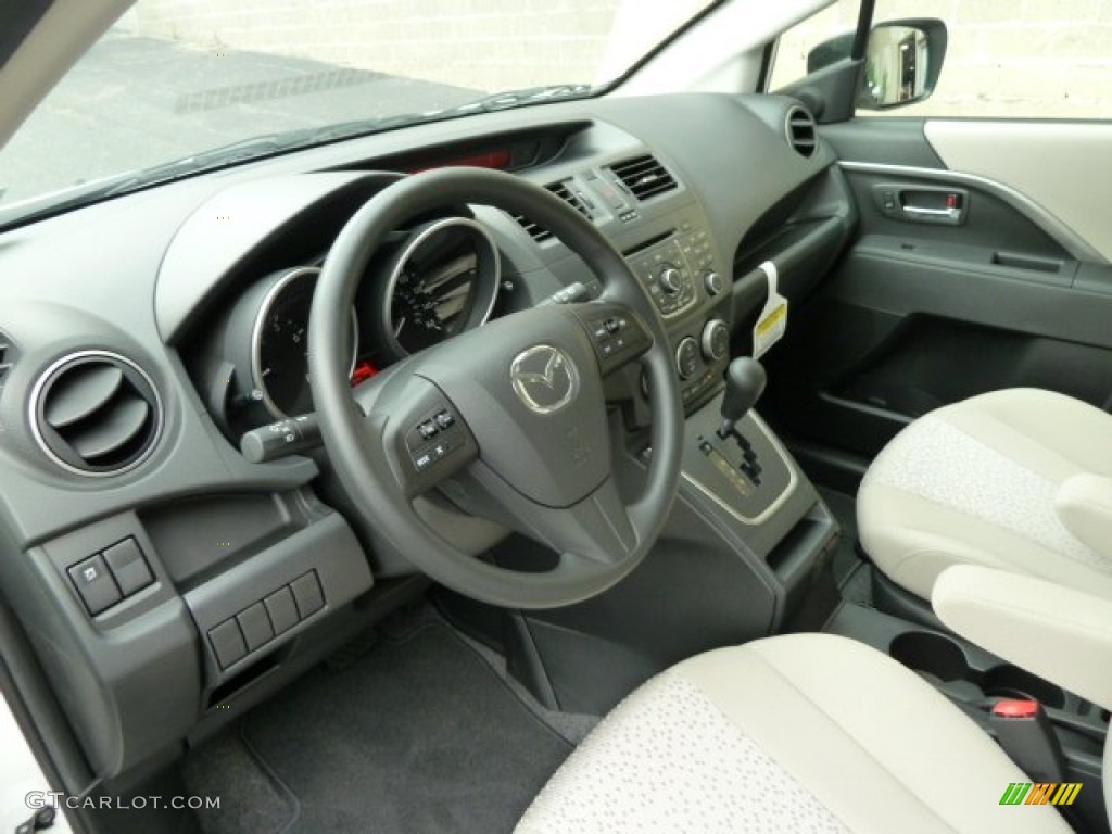 2012 Mazda MAZDA5 Sport Sand Dashboard Photo #52537611