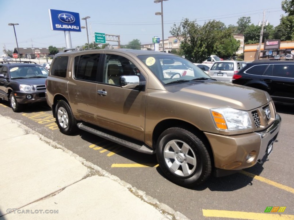 2004 Armada LE 4x4 - Sahara Gold Metallic / Sand photo #10