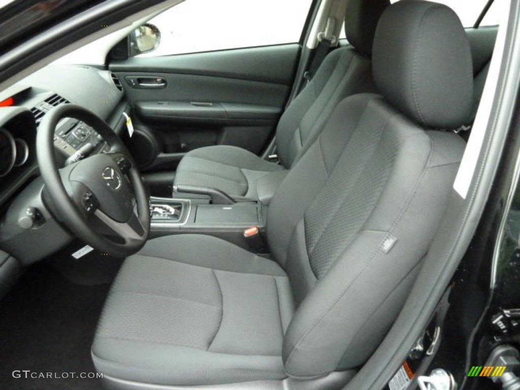 Black Interior 2012 Mazda MAZDA6 i Sport Sedan Photo #52537818