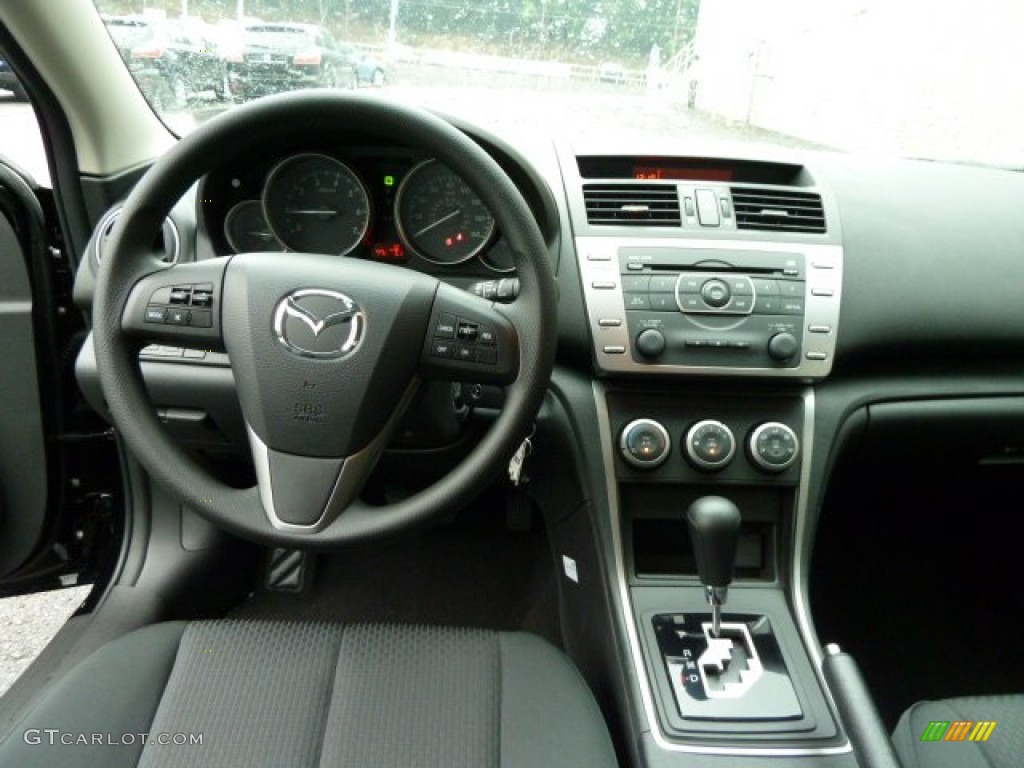 2012 Mazda MAZDA6 i Sport Sedan Black Dashboard Photo #52537848