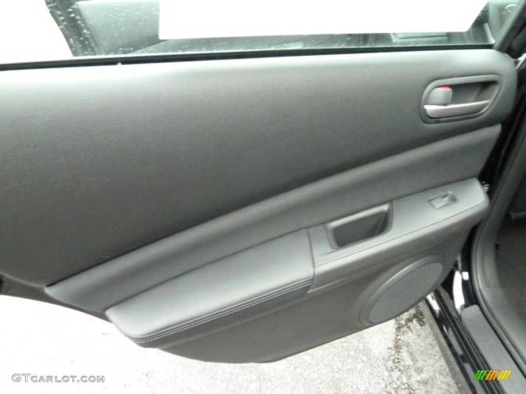2012 Mazda MAZDA6 i Sport Sedan Black Door Panel Photo #52537863