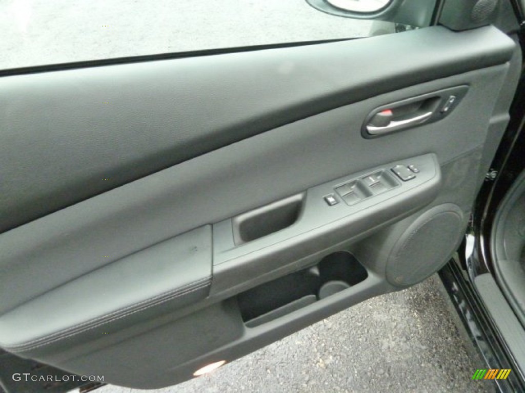 2012 Mazda MAZDA6 i Sport Sedan Black Door Panel Photo #52537872