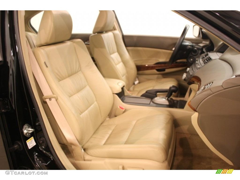 2009 Accord EX-L V6 Sedan - Crystal Black Pearl / Ivory photo #16