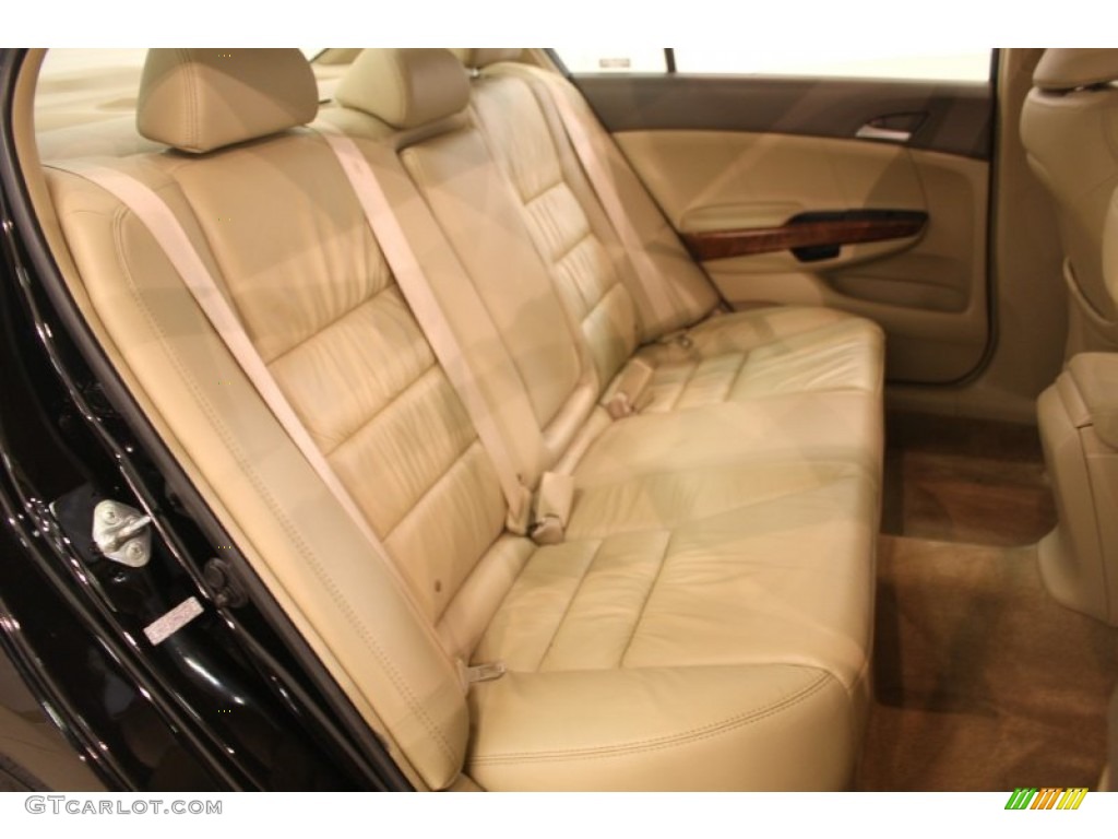 2009 Accord EX-L V6 Sedan - Crystal Black Pearl / Ivory photo #17