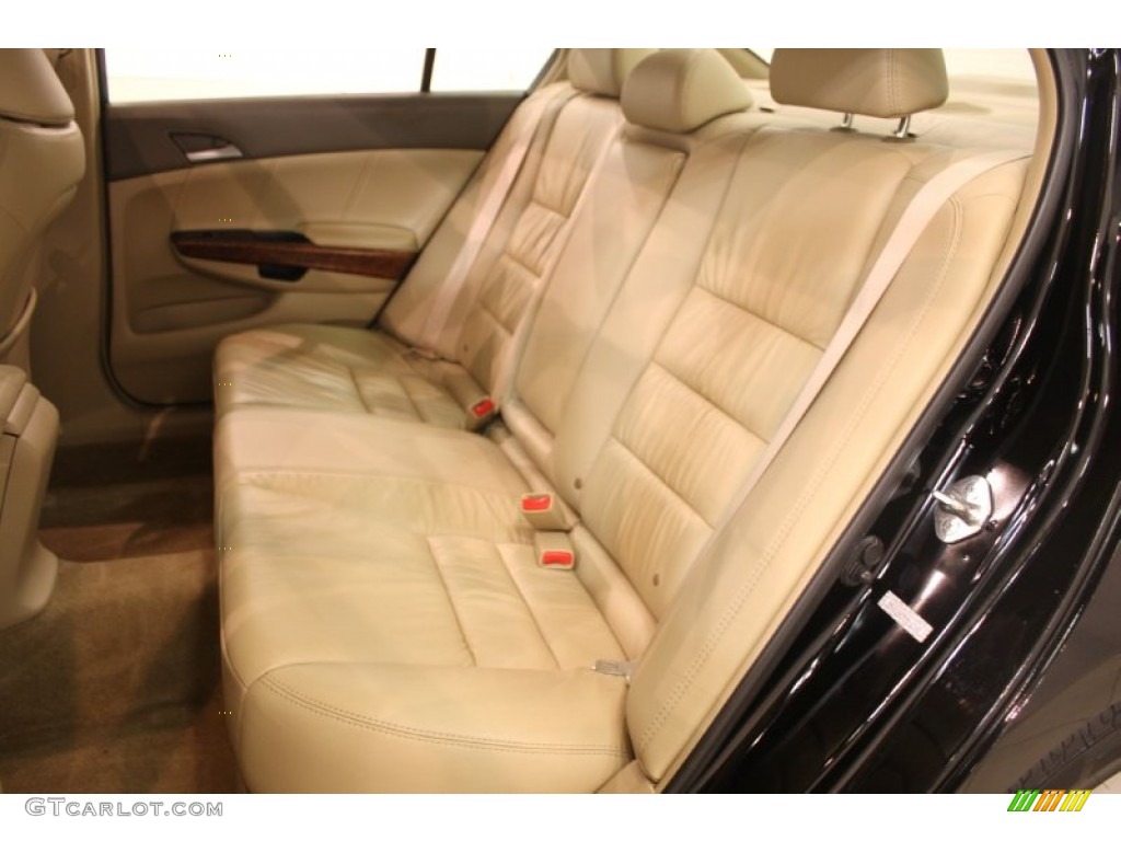 2009 Accord EX-L V6 Sedan - Crystal Black Pearl / Ivory photo #18