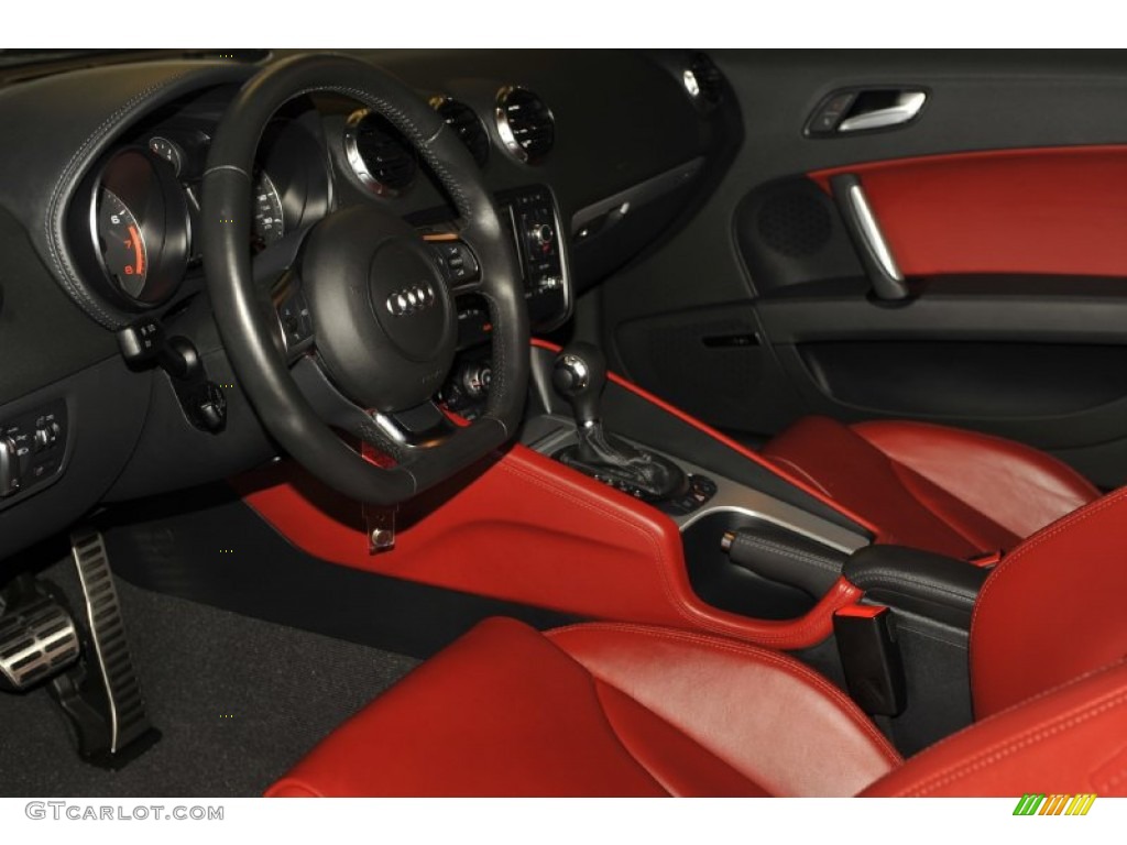 Magma Red Interior 2008 Audi TT 3.2 quattro Coupe Photo #52540335