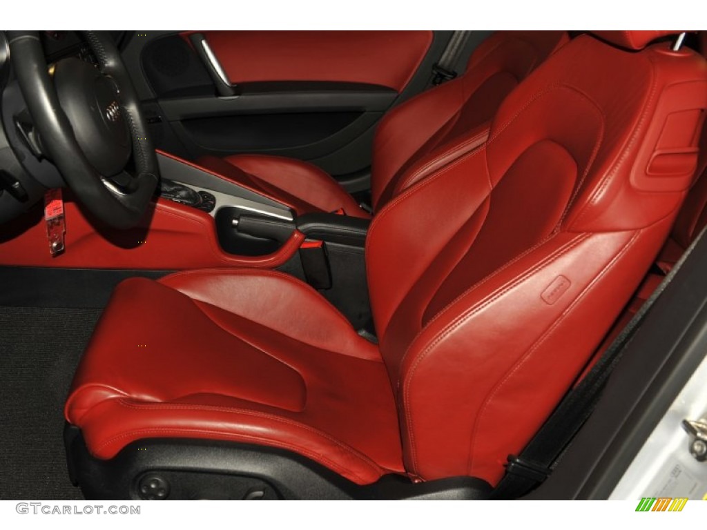 Magma Red Interior 2008 Audi TT 3.2 quattro Coupe Photo #52540341