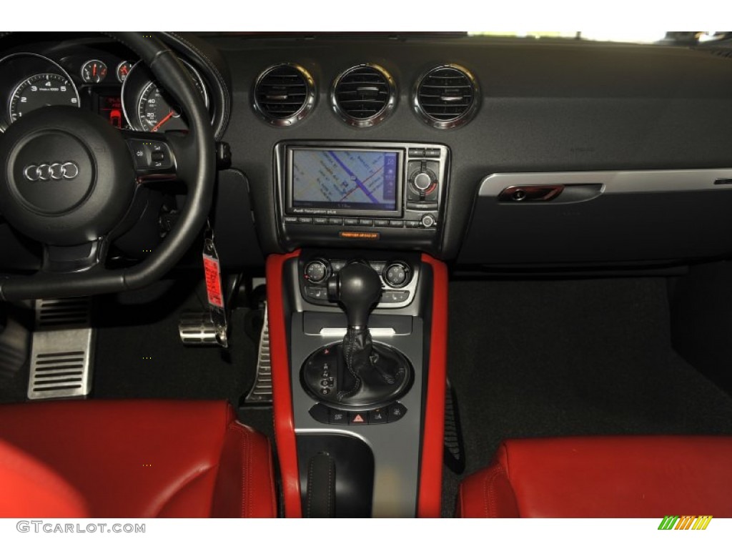 2008 Audi TT 3.2 quattro Coupe Magma Red Dashboard Photo #52540493