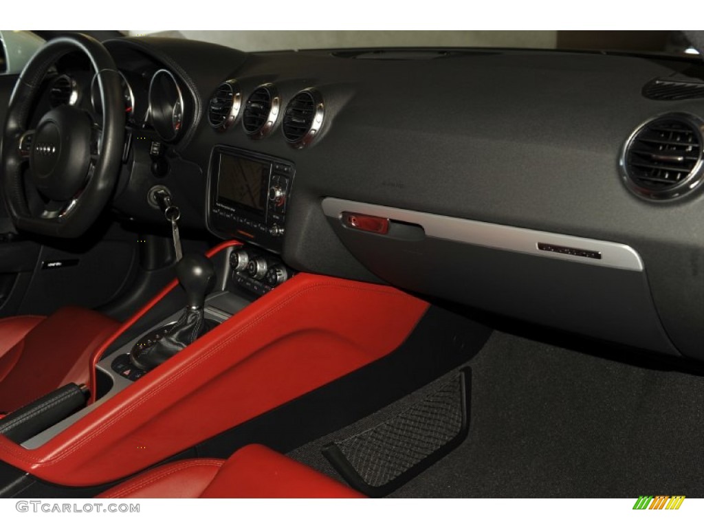 2008 Audi TT 3.2 quattro Coupe Magma Red Dashboard Photo #52540524