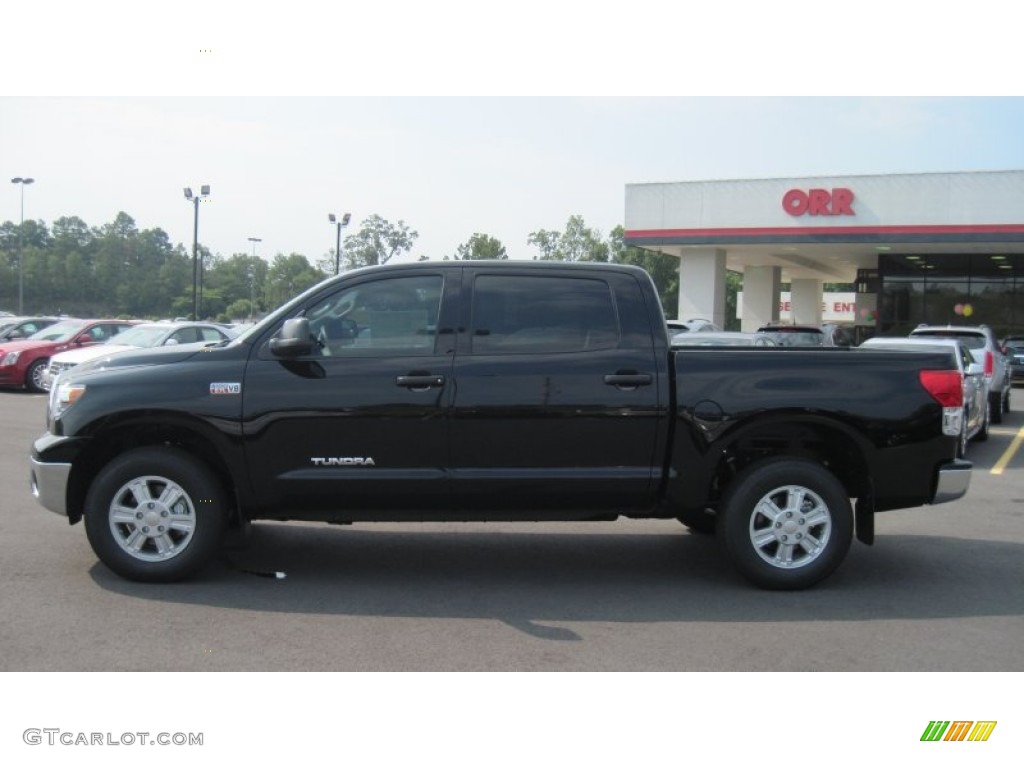 2011 Tundra CrewMax 4x4 - Black / Graphite Gray photo #2