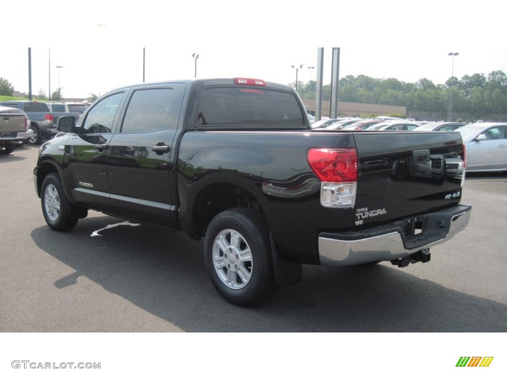 2011 Tundra CrewMax 4x4 - Black / Graphite Gray photo #3