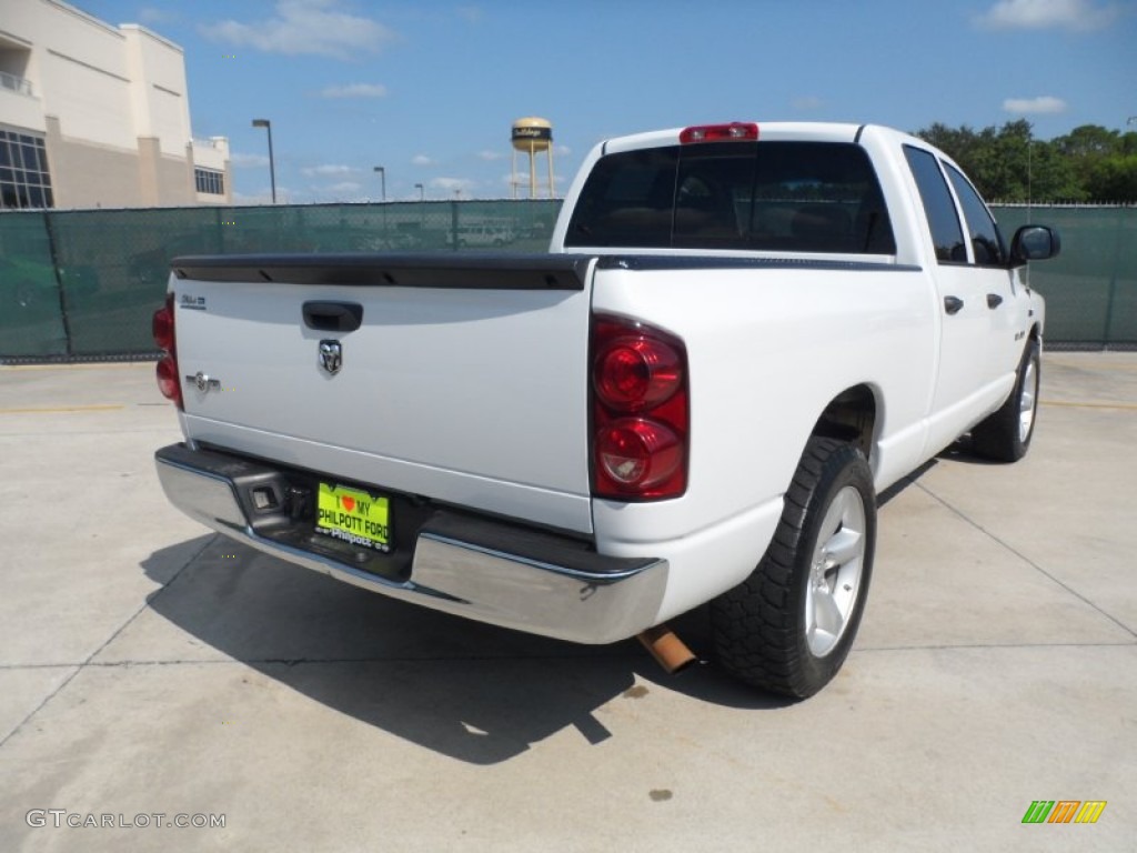 2008 Ram 1500 Lone Star Edition Quad Cab - Bright White / Medium Slate Gray photo #3