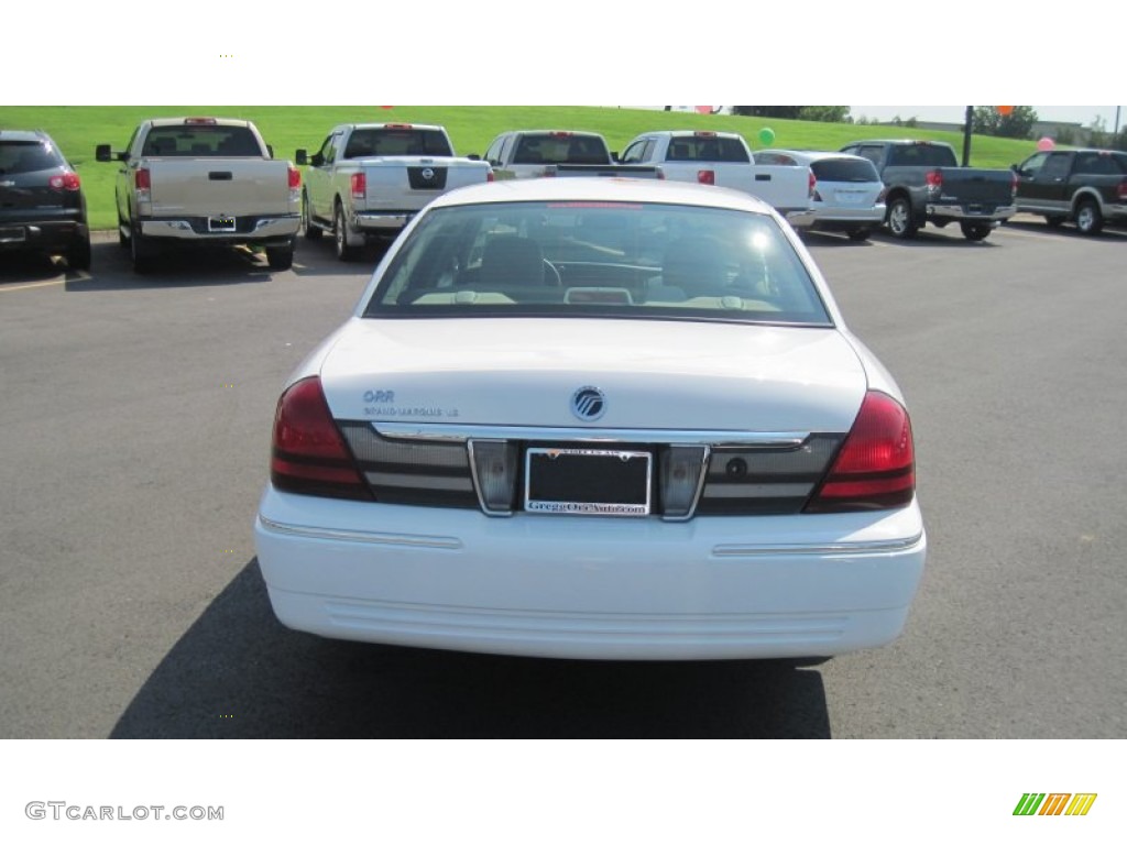 2010 Grand Marquis LS Ultimate Edition - Vibrant White / Medium Light Stone photo #4