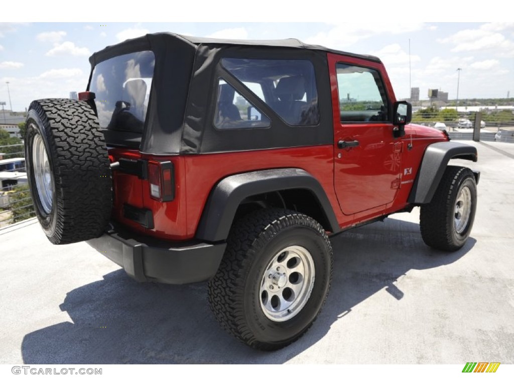 Flame Red 2007 Jeep Wrangler X 4x4 Exterior Photo #52543458