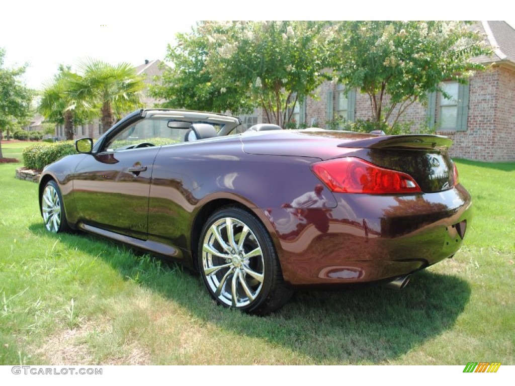 Midnight Garnet Metallic 2009 Infiniti G 37 Convertible Exterior Photo #52544122