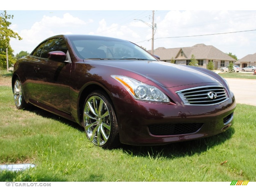 Midnight Garnet Metallic 2009 Infiniti G 37 Convertible Exterior Photo #52544166