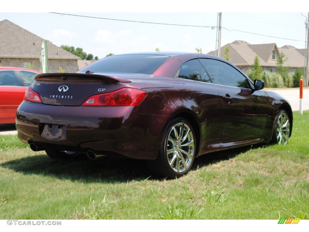 Midnight Garnet Metallic 2009 Infiniti G 37 Convertible Exterior Photo #52544190