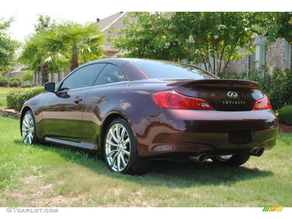 2009 G 37 Convertible - Midnight Garnet Metallic / Graphite photo #9