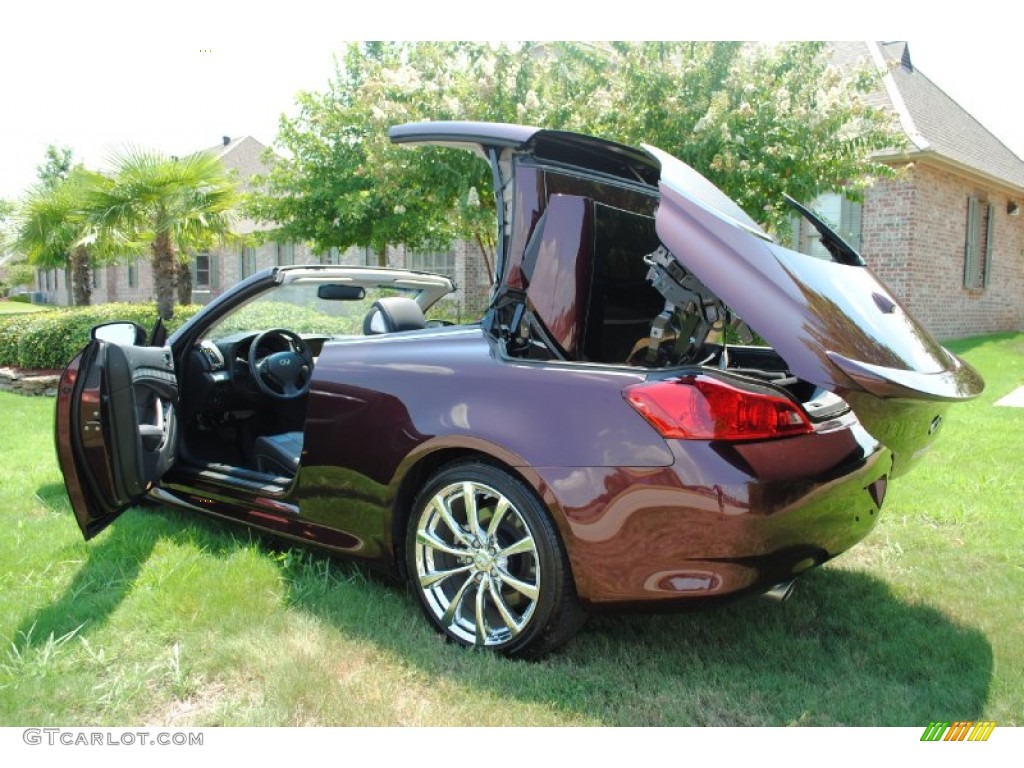 Midnight Garnet Metallic 2009 Infiniti G 37 Convertible Exterior Photo #52544226