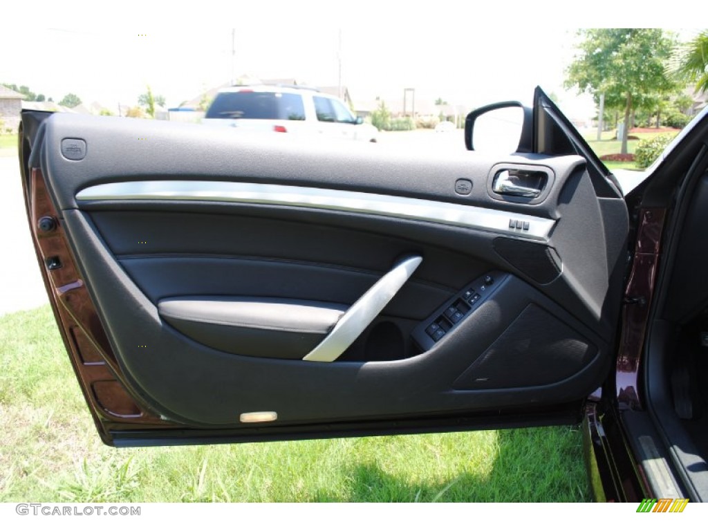 2009 Infiniti G 37 Convertible Graphite Door Panel Photo #52544304